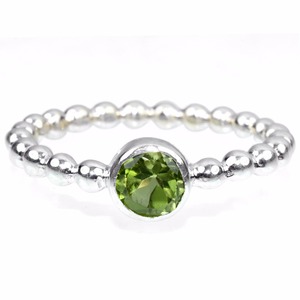 Actual Round Shape <b>Green</b> Peridot 925 Sterling Silver Ring, Handmade Silver <b>Jewelry</b>, Wholesale Silver <b>Jewelry</b> - Product Image 2
