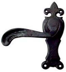 Comprar al por mayor: Manija de puerta de palanca negra de hierro fundido, manija de cerradura de embutir para muebles, tirador de puerta, manija de puerta de baño con privacidad - Product Image 2