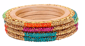 India Bridal <b>Crystal</b> <b>Bangle</b> Set Supplier India Lac <b>Crystal</b> <b>Bangle</b> - Product Image 2