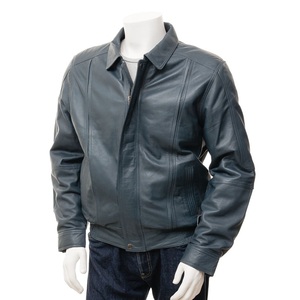 2024 veste d'hiver veste en cuir mode décontractée hommes moto veste en cuir - Product Image 1