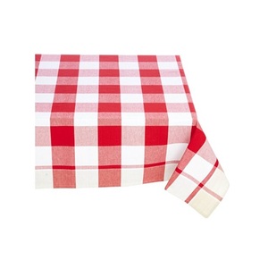 Nappe en lin 100% coton certifié pour table, linge de Table à carreaux en coton biologique - Product Image 1