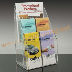 Présentoir de comptoir en acrylique pour brochures – Support de présentation de dépliants et magazines – Vente en gros directe fabricant - Product Image 1