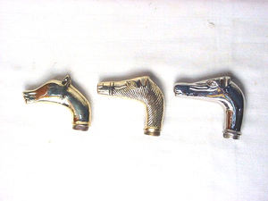 Poignées en laiton anciennes faites à la main pour cannes, parapluies et bâtons / Poignées en laiton élégantes et tendance par INAM HANDICRAFTS - Product Image 2