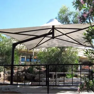 china supplier street cafes shade tents ptfe tensile fabric membrane structure umbrella