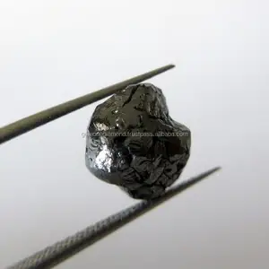 black Uncut raw Rough Diamonds Wholesaler From India drilled diamonds for strand and chain custom jewellery