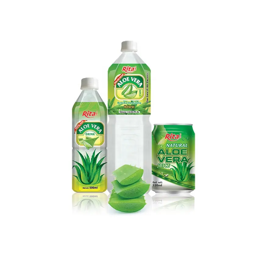 Chất lượng cao Aloe Vera uống chai bao bì hỗn hợp hương vị nước trái cây 0.35L 2L Aloe Vera nước trái cây 6% Brix dài kệ cuộc sống