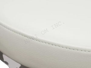 Muebles de lujo de estilo moderno, asiento de cuero Pu, taburete con Base de Metal, otomanos, hojaldre multiusos para dormitorio, Hotel, escuela, apartamento - Product Image 6