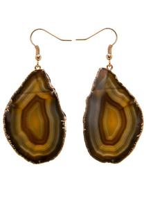 Rebanada de la Ágata pendiente - Product Image 2