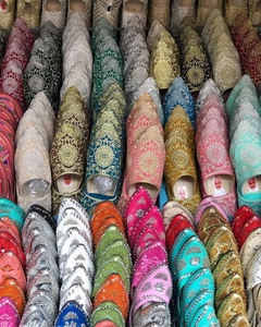 TRENDY Sandalias de moda de verano/primavera para mujer Parte superior de cuero genuino con plantilla Productos de cuero marroquí para uso en la playa - Product Image 2