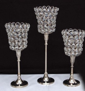 Crystal Votive Candle Holder in 3 Sizes for Wedding Home and Hotel Decoration - Product Image 1
