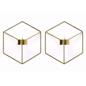 Soporte de portavelas de metal decorativo con forma Diya | - Product Image 5