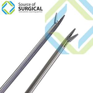 Forceps auriculaires chirurgicaux Source Surgical SOS-34826 à pointe micro de 4 mm pour ORL/Otologie, certifiés CE, instrument de classe I pour l'élimination du cérumen - Product Image 3