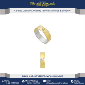 Élégante bague indienne en or blanc avec diamant pour femme Bijoux luxueux - Product Image 3