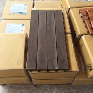 DIY พื้นระเบื้องพื้นไม้สักทึบเฟอร์นิเจอร์สวนกระเบื้องพื้นไม้อะคาเซีย - Product Image 5