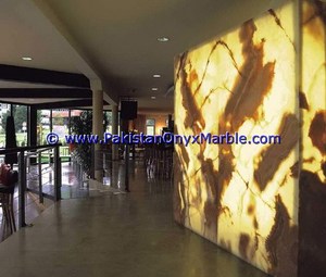Losa de Ágata Amarilla de Pakistán Retroiluminada para Empalme de Libros, Superficie de Piedra Grande Pulida - Product Image 2