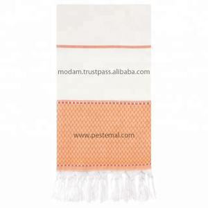 100% Cotton <b>Lightweight</b> Turkish Jacquard <b>Towel</b> Traditional Symbol Patterned <b>Beach</b> Bath Spa Hammam Pestemal Colorful Woven Hotels - Product Image 4