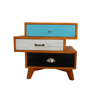<b>Retro</b> <b>Furniture</b> 3 Drawers Nightstand Original Made by Dwira Jepara Indonesia - Product Image 1