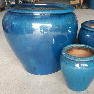 [ecova-pots] Teal Clay Glazed Pots - Product Image 1