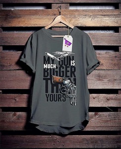 เสื้อยืดผ้าคอตตอนสำหรับผู้ชายเสื้อยืดระบายอากาศได้ดีไซส์ใหญ่พิเศษพร้อมโลโก้ด้านหน้า - Product Image 3