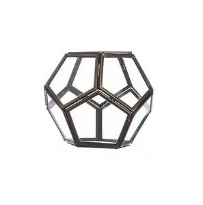 Boîte de Terrarium en laiton en verre noir pour décoration de mariage de bureau à domicile pièce d'affichage de bijoux élégante - Product Image 1