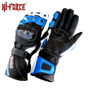 Guantes de carreras de dedo completo de verano de alta calidad nudillo de carbono impermeable motocicleta Motocross deportes cuero transpirable - Product Image 2