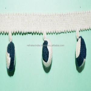 High Quality Decorative <b>Pom</b> <b>Pom</b> Fringe - Product Image 2