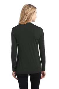 Port Authority Ladies Concept <b>Cardigan</b> - 62/33/5 poly/rayon/spandex, open Y-neck, 9-<b>button</b> placket and comes with your logo - Product Image 2