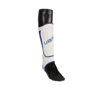 Premium Durable 3mm EVA Foam Shin Guards Sports <b>Leg</b> Protective Gear <b>Warmers</b> in White/Blue & White/Red XXS-L Sizes - Product Image 6