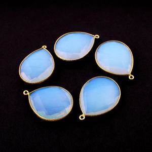 ขั้วต่อ Opalite แบบหนามเตยทำจากอัญมณี,ตัวเชื่อมต่อแบบเส้นเดียวอุปกรณ์หาซื้อตุ้งติ้งทำ - Product Image 2