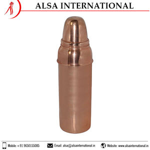 OEM Manufacturer's Customized 750ml Insulated Copper Water <b>Bottle</b> Unisex Eco-Friendly Metal Drinkware Lid Direct Bulk <b>Travel</b> - Product Image 5