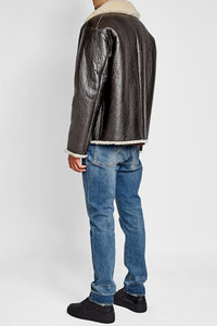 Chaqueta de cuero Bomber personalizada para hombre - Product Image 4