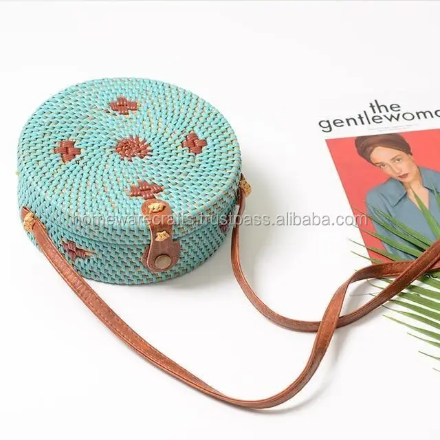 New 2019 wholesale candy natural rattan bag woven for women lady made in Vietnam