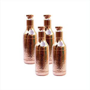 Solid Copper Water bottle for direct drinking copper bottle Pure and Fine Copper Bottles 1000 ml - Product Image 1