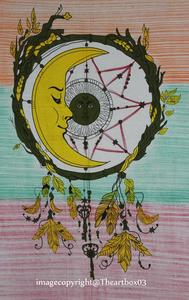 Antique Nouvelle Arrivée Imprimé À La Main Dream Catcher Décoration Murale Mandala Tapisserie 30X40 Pouces Coton Hippie Tenture Murale Bohème - Product Image 4