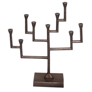 Stylish <b>Black</b> Powder Coated 9 Arms <b>Candelabra</b> for Home Decoration in Iron With Classic Design Candle Holder for Sale - Product Image 1