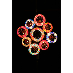 Diseño especial, candelabro de cristal de mosaico turco, polea láser, 9 tonos, fuente de luz de ahorro de energía, voltaje Universal certificado CE - Product Image 2