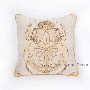 Decorative Cotton Pillow Home Decor Hand Embroidery Sofa <b>Cushion</b> Cover, <b>Back</b> <b>Support</b> <b>Cushion</b> Covers Decorative Indian Throw Pill - Product Image 1