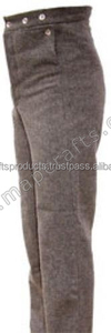 Wholesale Dress 100% Woolen Fabric High Quality Straight Logo Men's New Style Grey Trouser - Product Image 4
