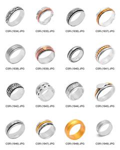 Wholesale price 925 sterling silver jewelry plain <b>spinner</b> <b>ring</b> - Product Image 4