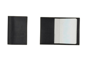 Funda negra para portatarjetas de pasaporte de viaje para aventuras de viaje seguras - Product Image 1