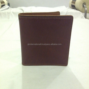 กระเป๋าสตางค์หนังแท้คุณภาพดีที่สุดกระเป๋าสตางค์หนังวัว Bifold สําหรับผู้ชายพร้อมฟังก์ชั่นการปิดกั้น RFID ในราคาขายส่ง - Product Image 1