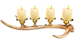 Portavelas de metal de lujo de oro nuevo - Product Image 2