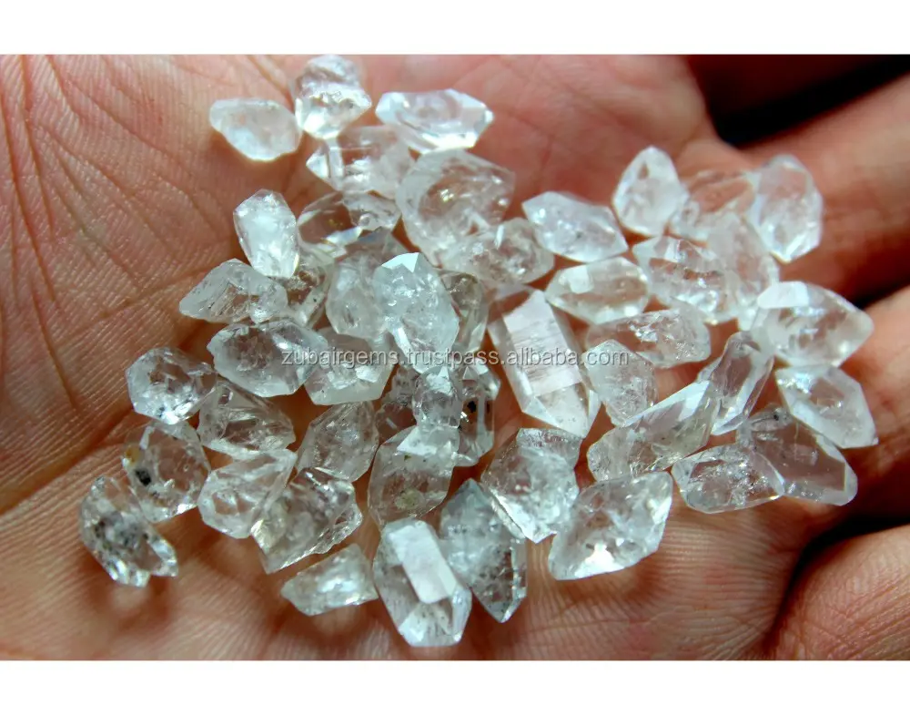 Doğal Herkimer Diamonds işlenmemiş taş en kaliteli