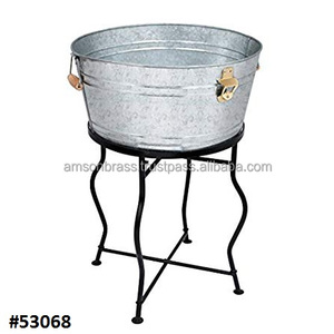 ถังแช่ไวน์ทำจากโลหะพร้อมแท่นแช่เบียร์น้ำแข็งสำหรับตกแต่งบาร์ตู้แช่ไวน์ทำด้วยมือ - Product Image 5