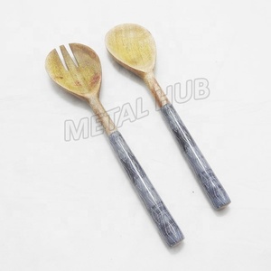 Eco-Friendly Sustainable <b>Wooden</b> <b>Salad</b> <b>Server</b> Set Flatware Sets for India Green Giveaways - Product Image 2