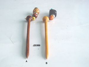 Épingles à cheveux en bois Sheeham et Haldu, artisanat indien en bois, bijoux pour femmes et filles de tous âges - Product Image 5