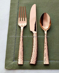 <b>Copper</b> Cutlery Set with Matte Finished and Shiny Polish <b>Copper</b> <b>Utensils</b> - Product Image 4