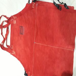 ผ้ากันเปื้อนงานเชื่อมหนังวัวแยกสำหรับเสื้อผ้าสีเดียวมีความปลอดภัยแบบกำหนดเอง - Product Image 6