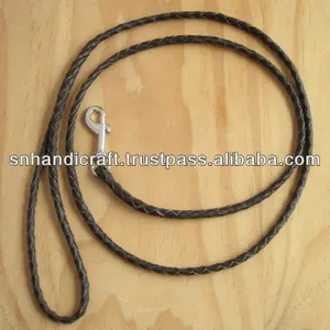 leather braided dog leash round leather braided dog leash