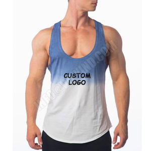 Custom Logo Fitness Wear Design Your Own Cotton Plain Bodybuilding Custom Fitness Stringer Gym <b>Sport</b> <b>Tank</b> <b>Top</b> for Men - Product Image 3